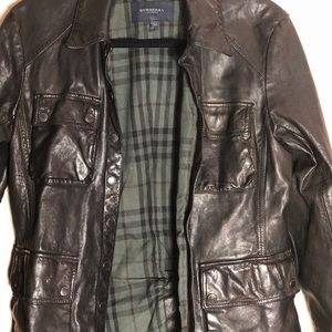 Burberry leather jacket